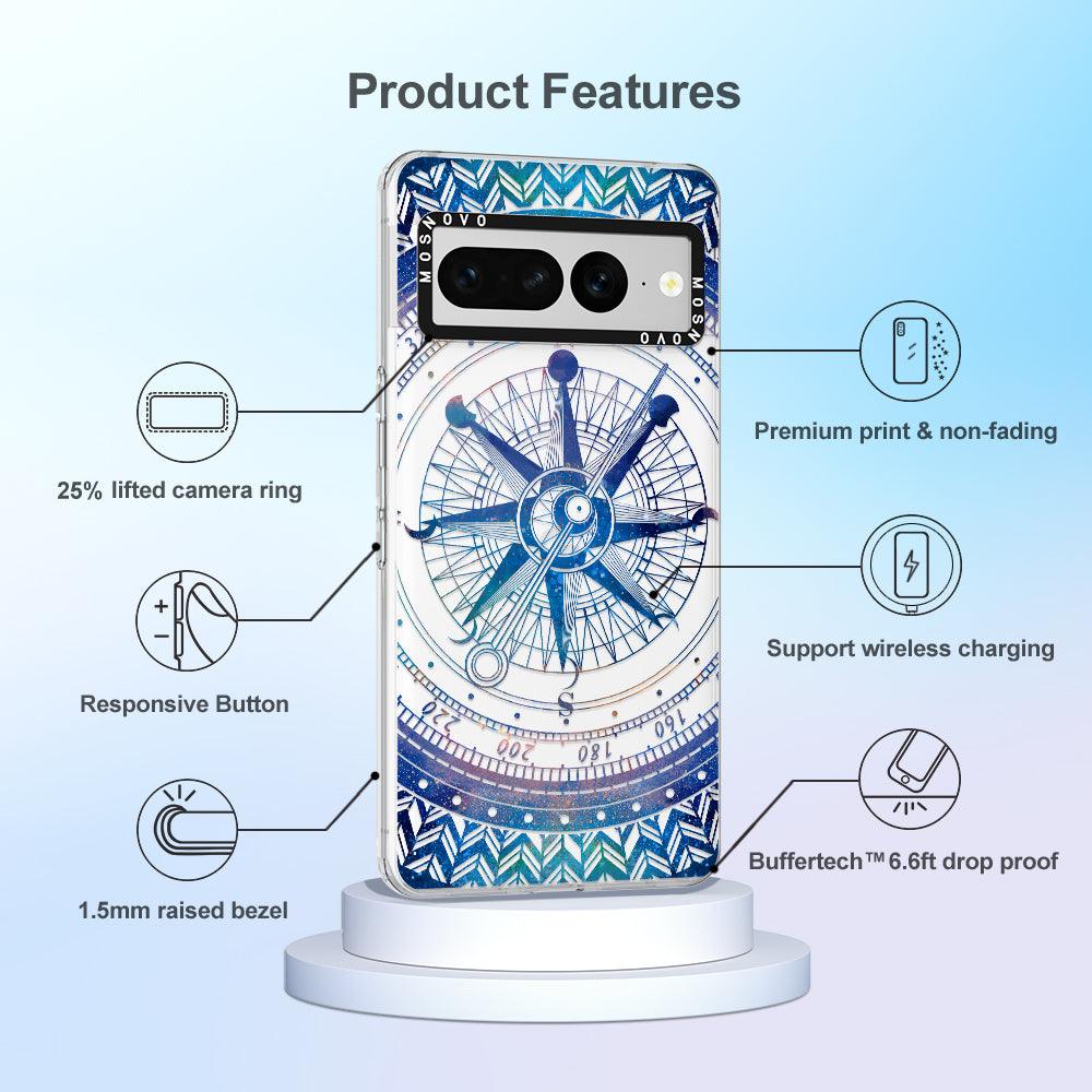 Galaxy Compass Phone Case - Google Pixel 7 Pro Case - MOSNOVO