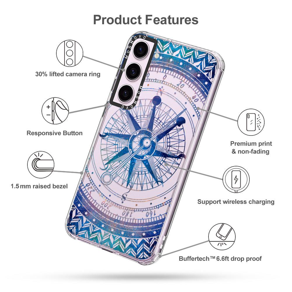 Galaxy Compass Phone Case - Samsung Galaxy S23 Plus Case - MOSNOVO