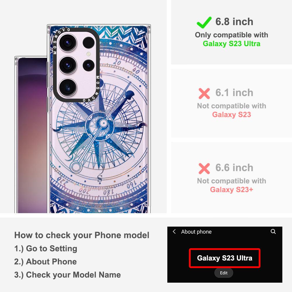 Galaxy Compass Phone Case - Samsung Galaxy S23 Ultra Case - MOSNOVO