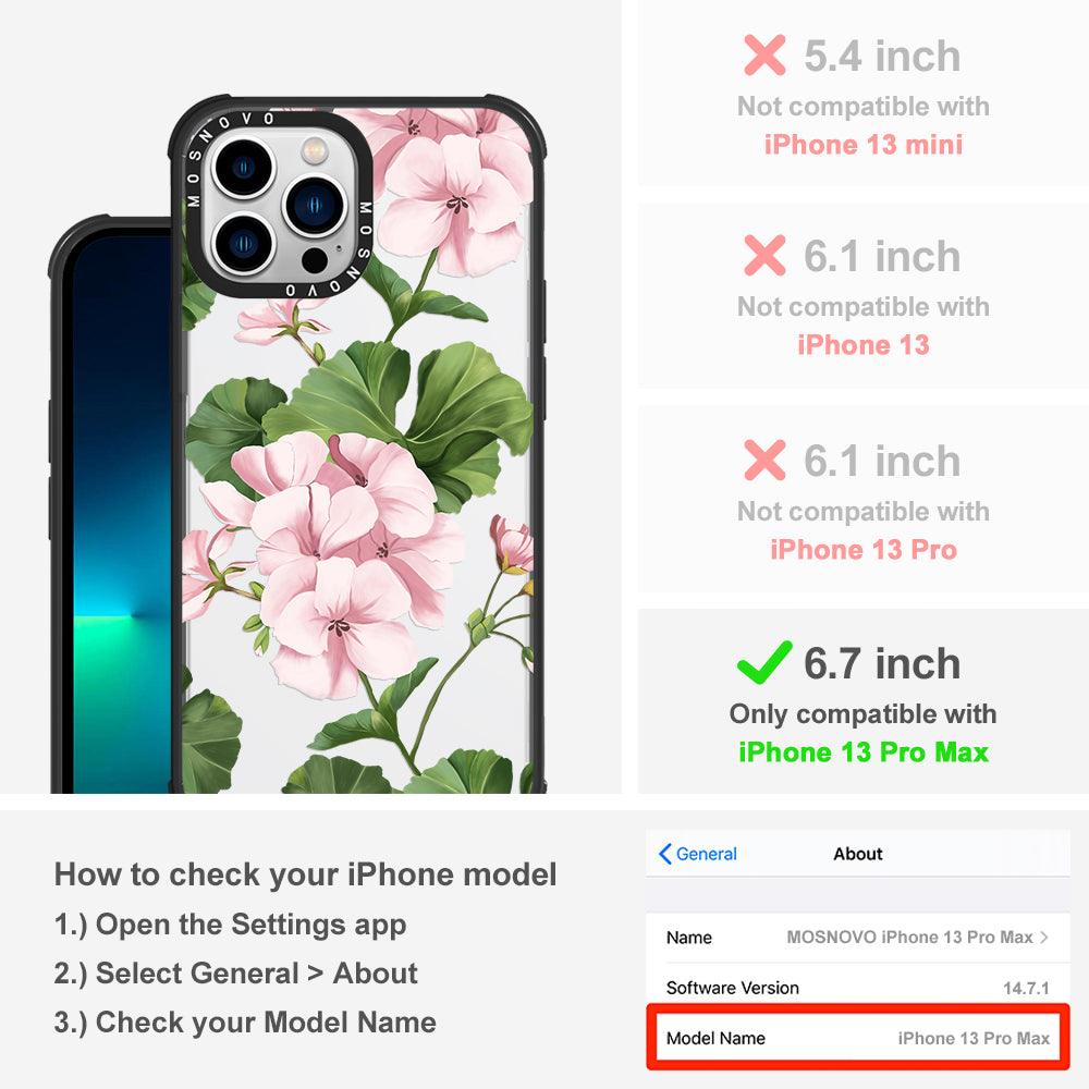 Geranium Phone Case - iPhone 13 Pro Max Case - MOSNOVO