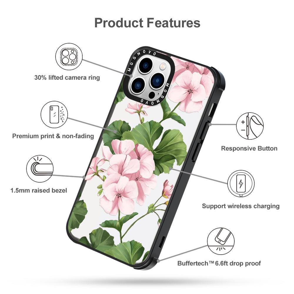 Geranium Phone Case - iPhone 13 Pro Max Case - MOSNOVO