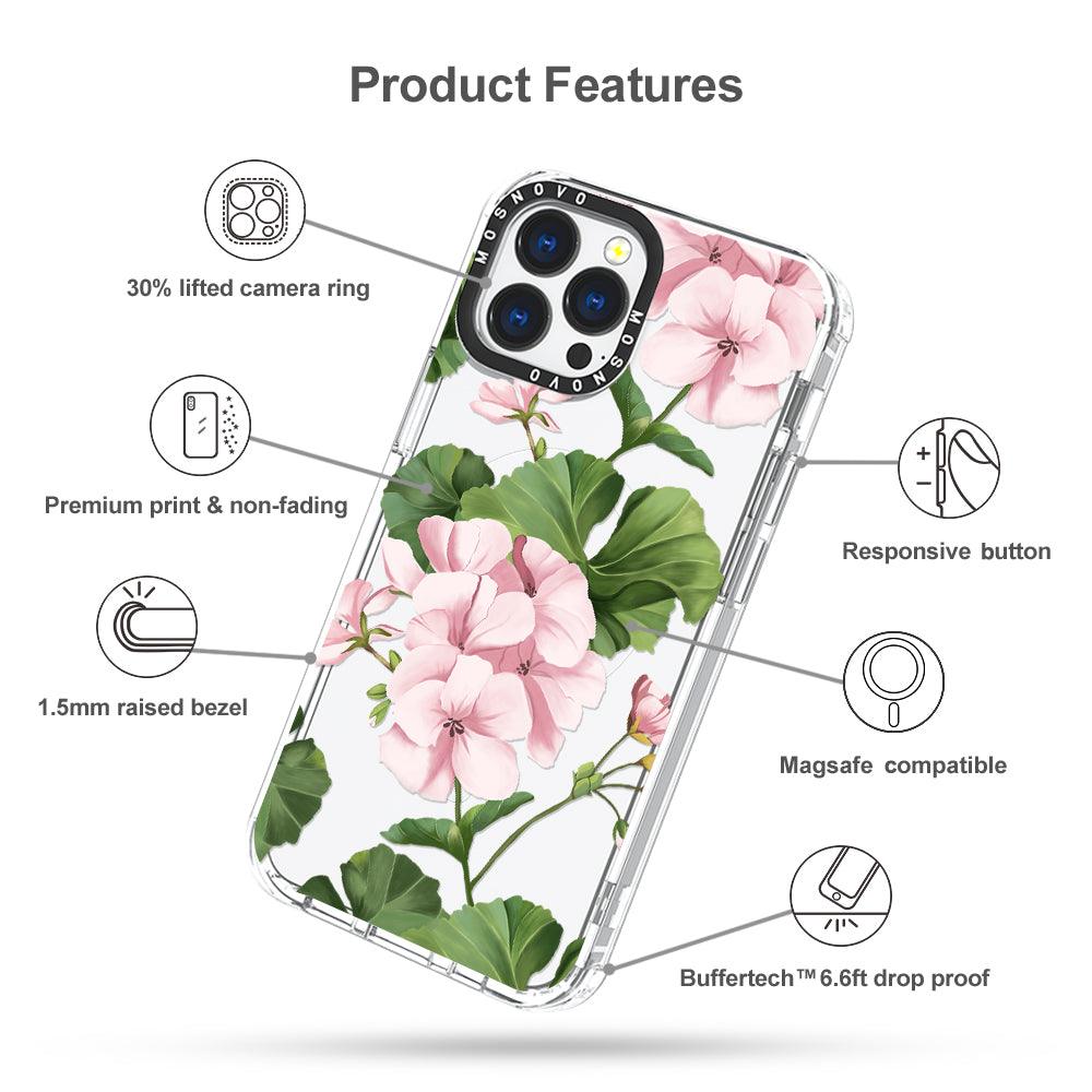 Geranium Phone Case - iPhone 13 Pro Max Case - MOSNOVO