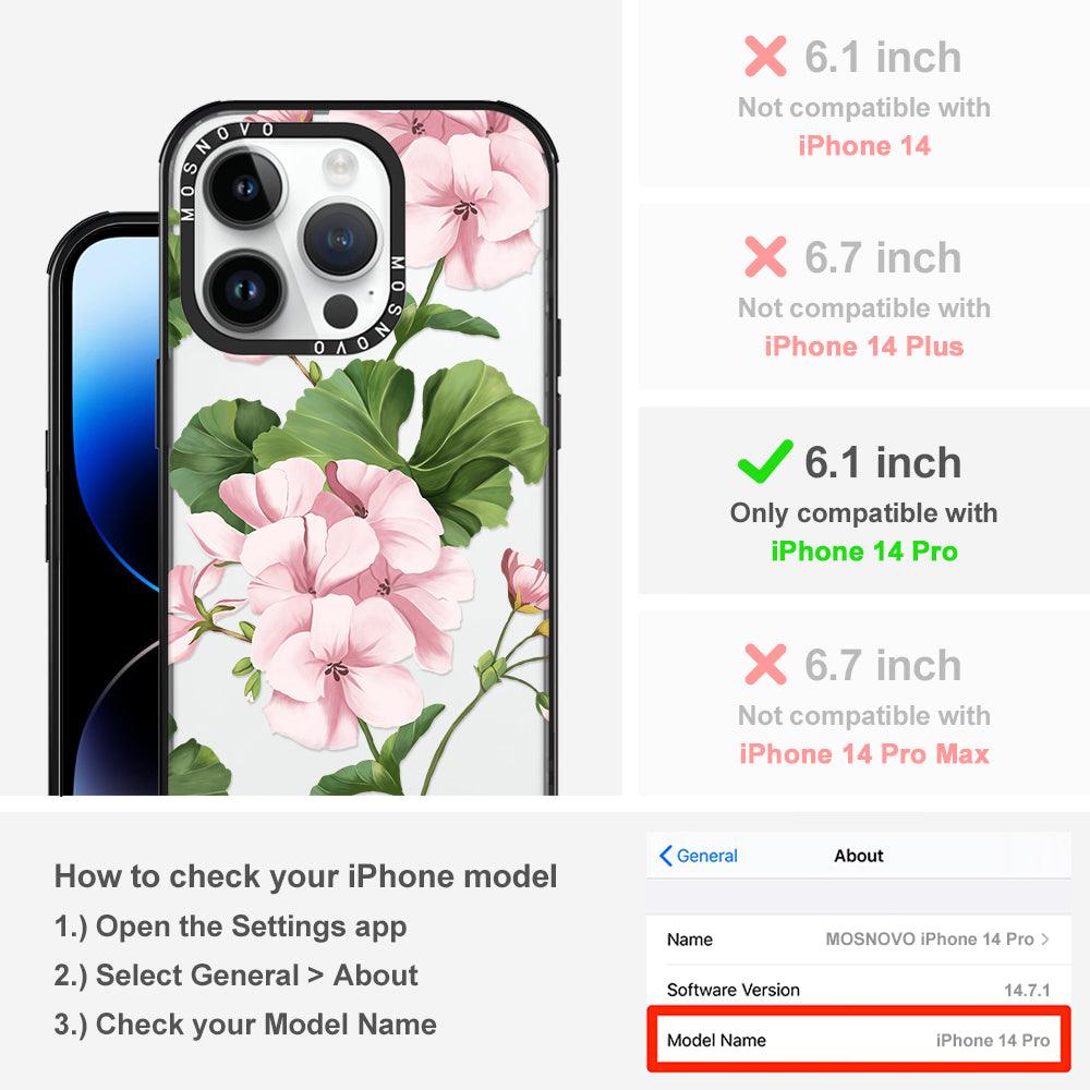 Geranium Phone Case - iPhone 14 Pro Case - MOSNOVO