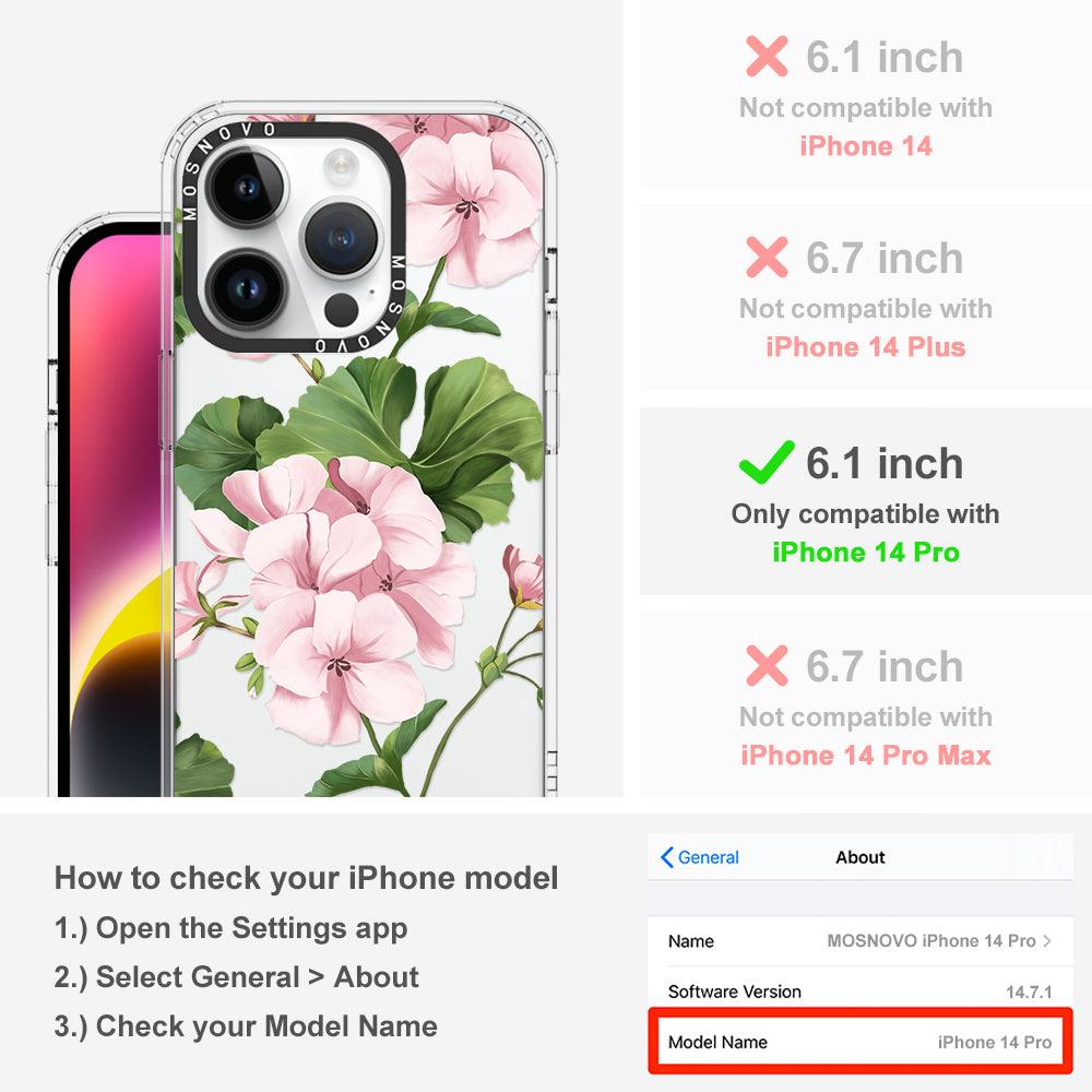 Geranium Phone Case - iPhone 14 Pro Case - MOSNOVO