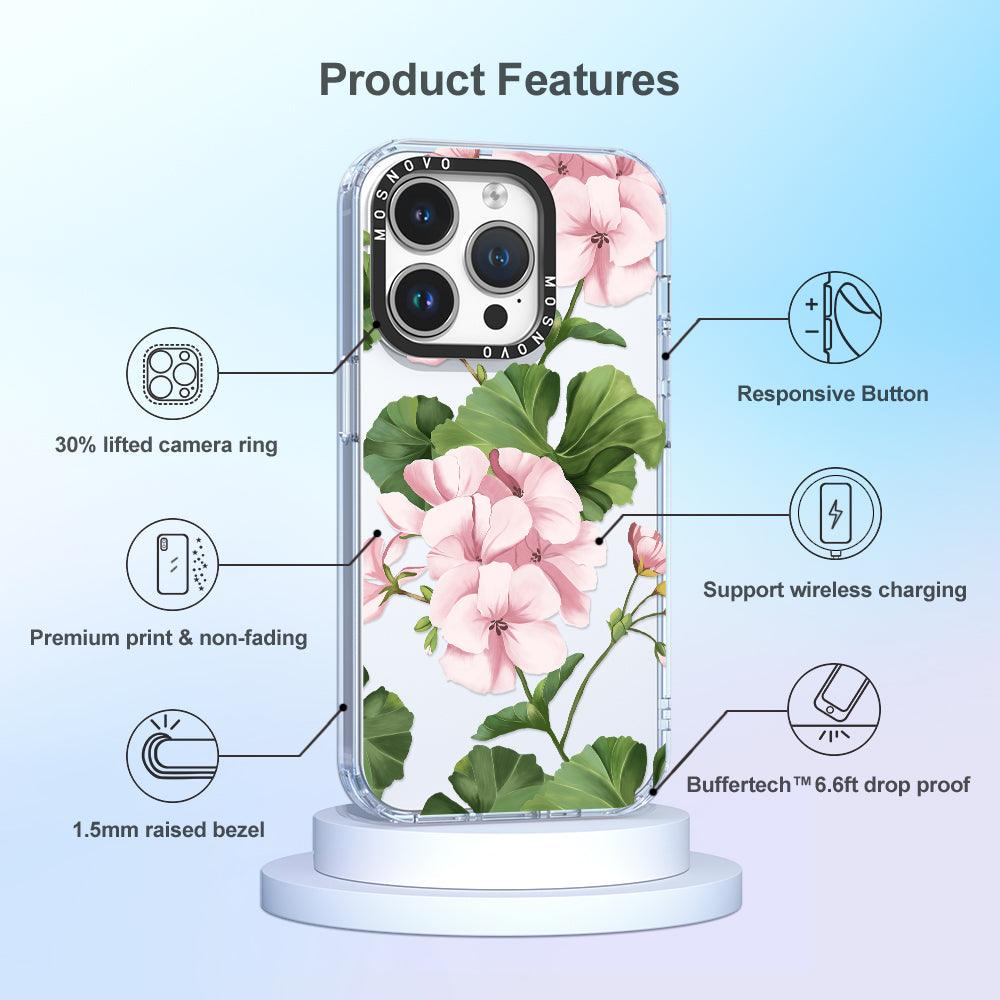 Geranium Phone Case - iPhone 14 Pro Case - MOSNOVO