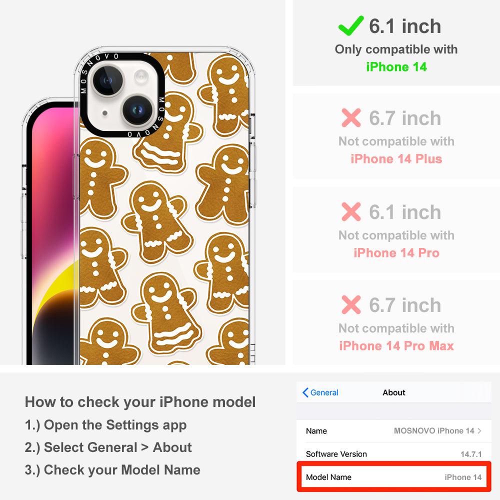 Ginger Breadman Phone Case - iPhone 14 Case - MOSNOVO