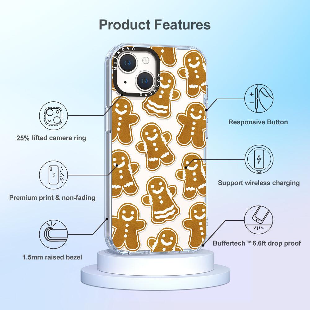 Ginger Breadman Phone Case - iPhone 14 Case - MOSNOVO