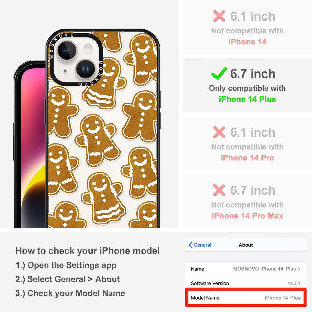 Ginger Breadman Phone Case - iPhone 14 Plus Case - MOSNOVO