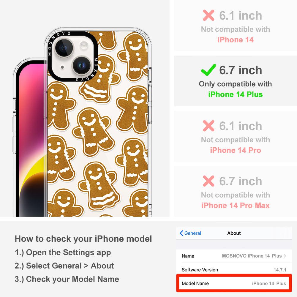 Ginger Breadman Phone Case - iPhone 14 Plus Case - MOSNOVO