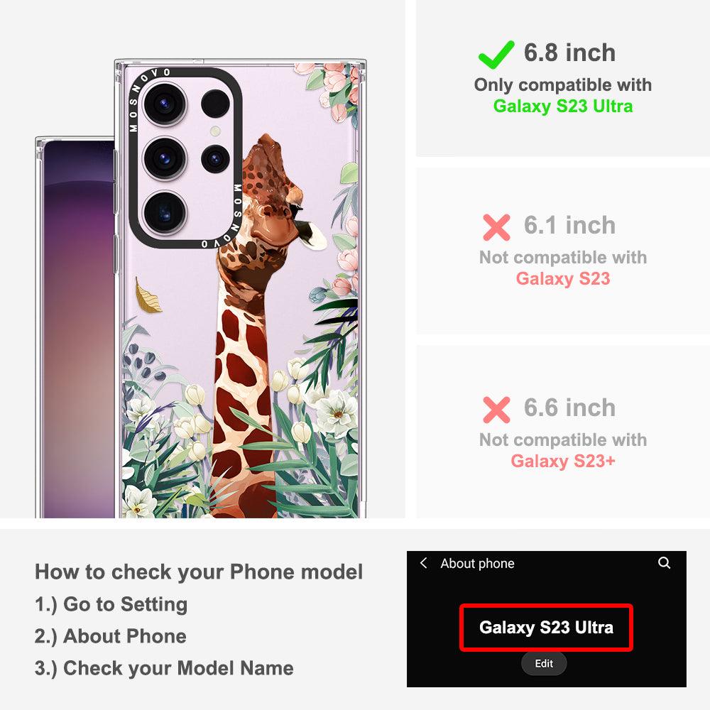 Giraffe Garden Phone Case - Samsung Galaxy S23 Ultra Case - MOSNOVO