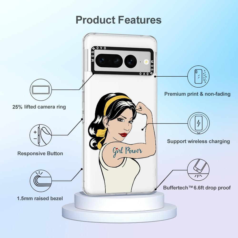 Girl Power Phone Case - Google Pixel 7 Pro Case - MOSNOVO