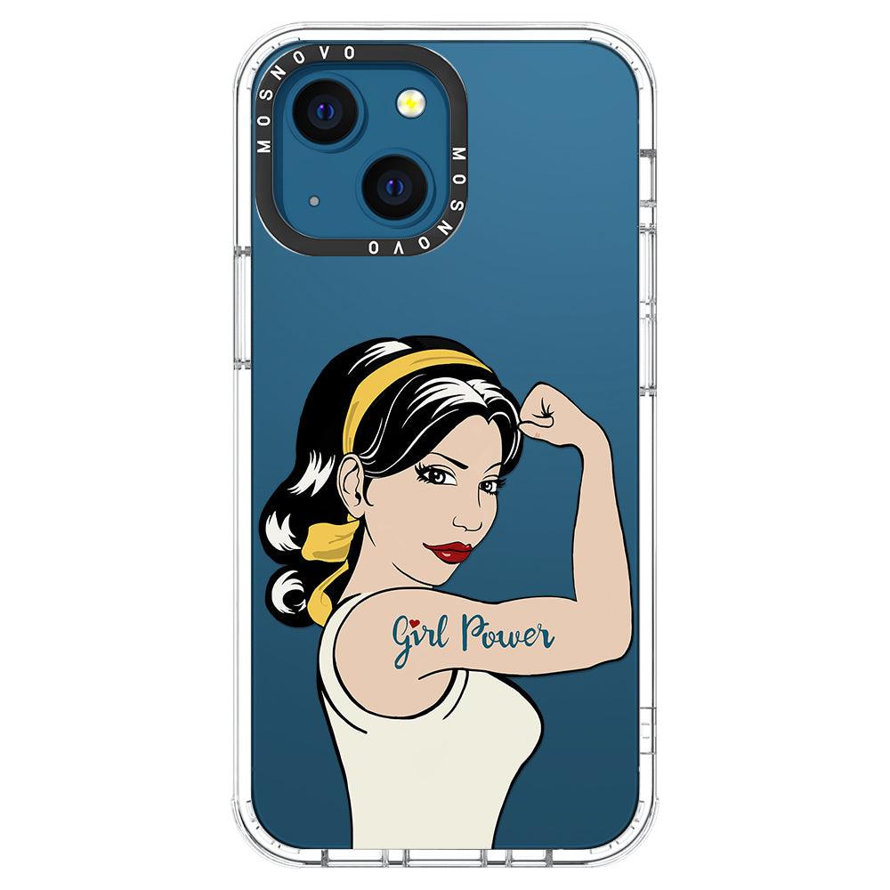 Girl Power Phone Case - iPhone 13 Mini Case - MOSNOVO