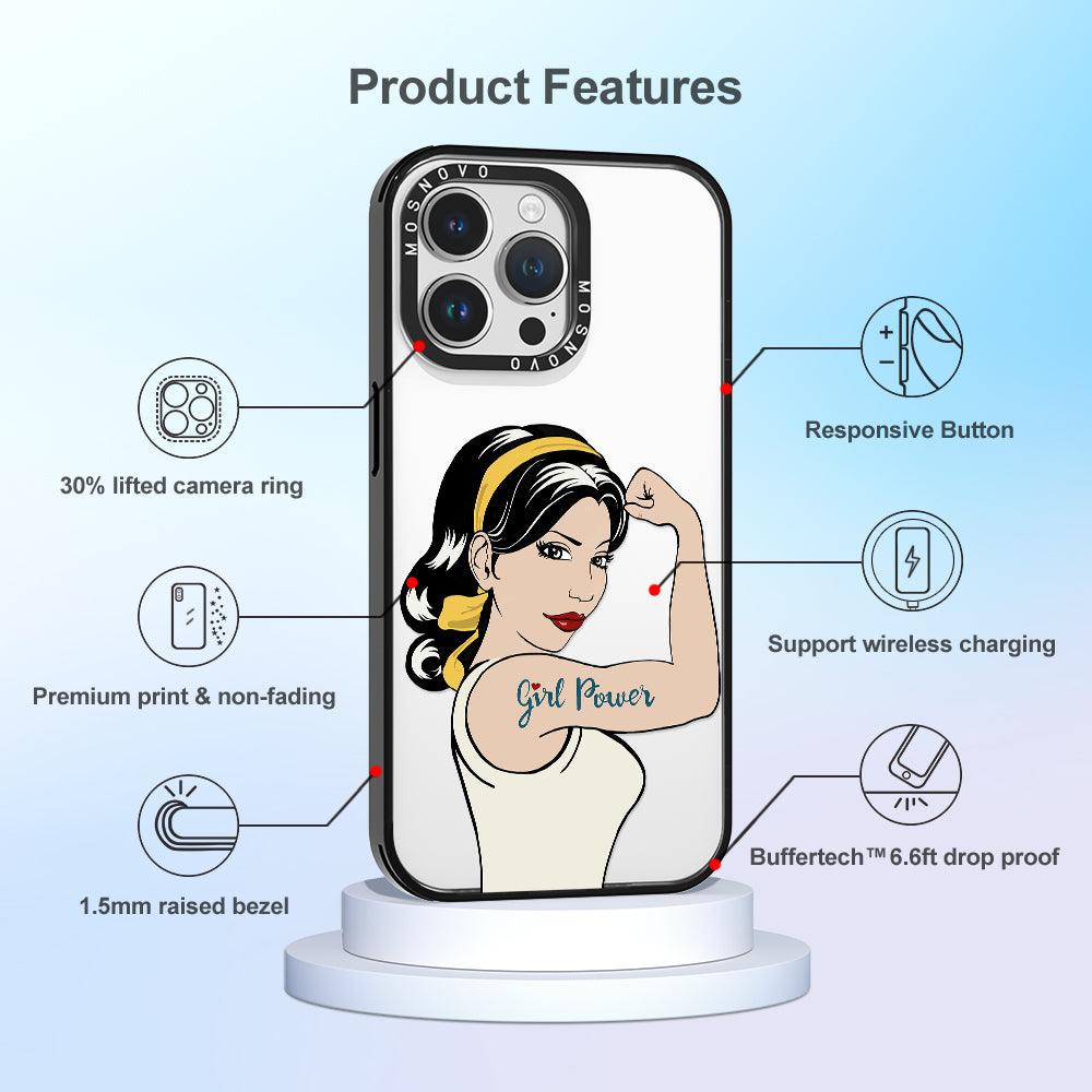 Girl Power Phone Case - iPhone 14 Pro Max Case - MOSNOVO