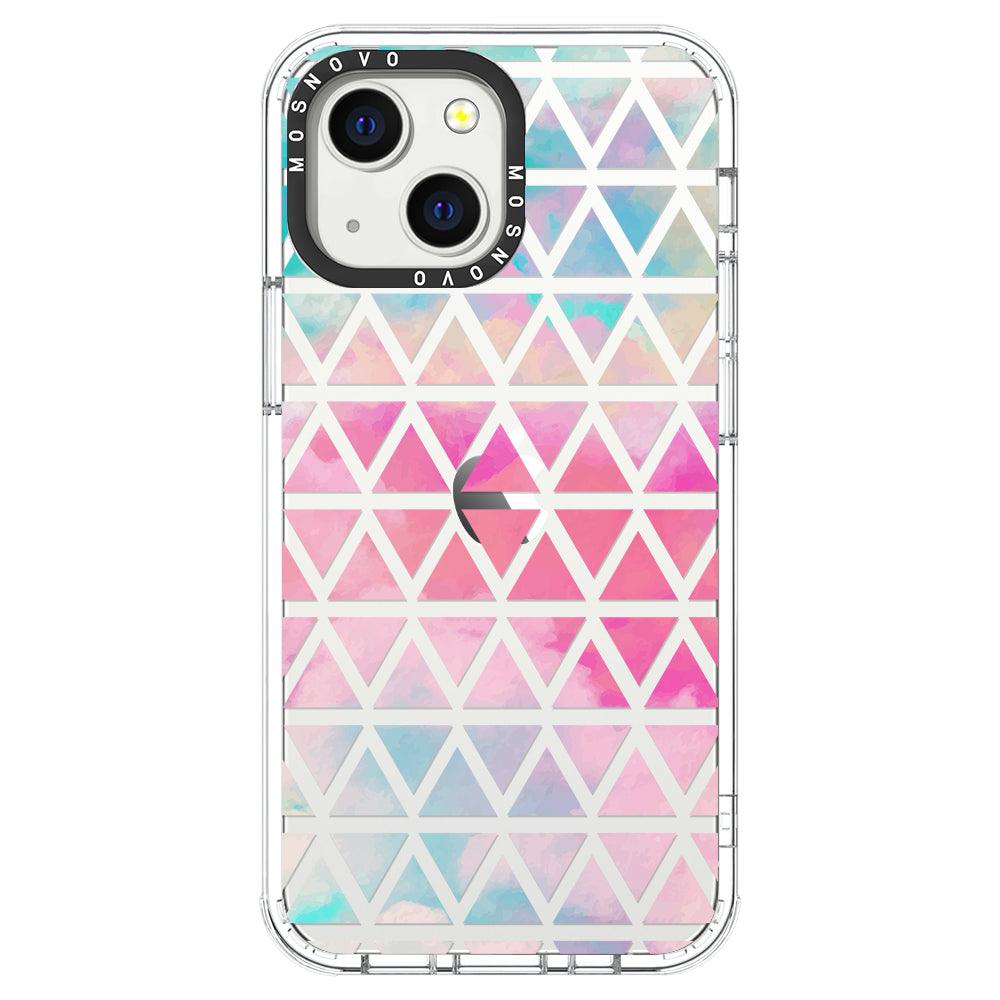 Gradient Triangles Phone Case - iPhone 13 Mini Case - MOSNOVO