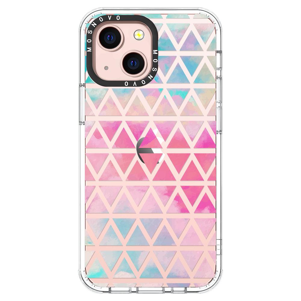 Gradient Triangles Phone Case - iPhone 13 Mini Case - MOSNOVO