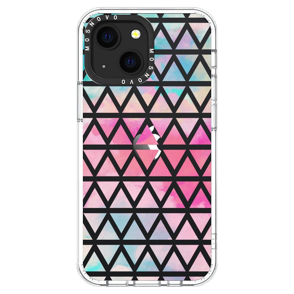 Gradient Triangles Phone Case - iPhone 13 Mini Case - MOSNOVO