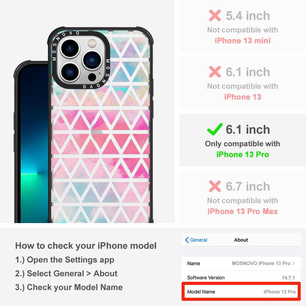 Gradient Triangles Phone Case - iPhone 13 Pro Case - MOSNOVO