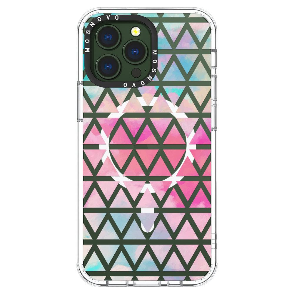 Gradient Triangles Phone Case - iPhone 13 Pro Case - MOSNOVO