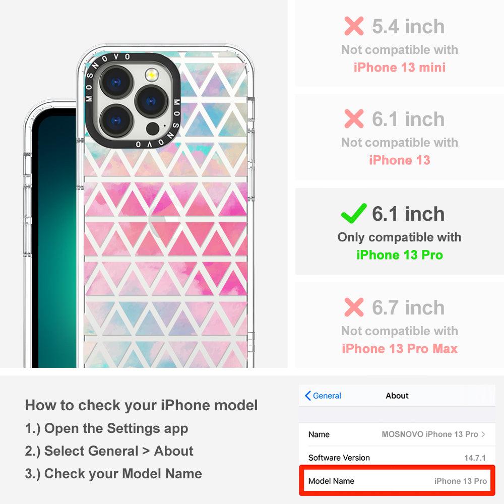Gradient Triangles Phone Case - iPhone 13 Pro Case - MOSNOVO