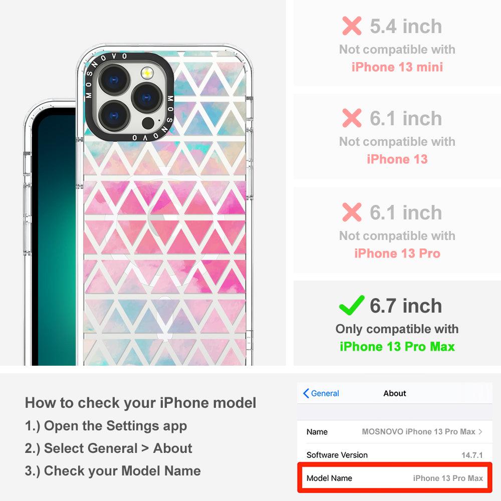 Gradient Triangles Phone Case - iPhone 13 Pro Max Case - MOSNOVO