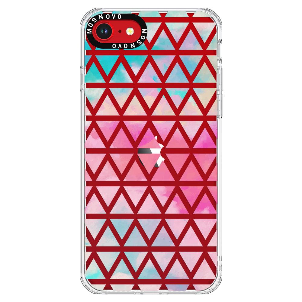 Gradient Triangles Phone Case - iPhone SE 2022 Case - MOSNOVO