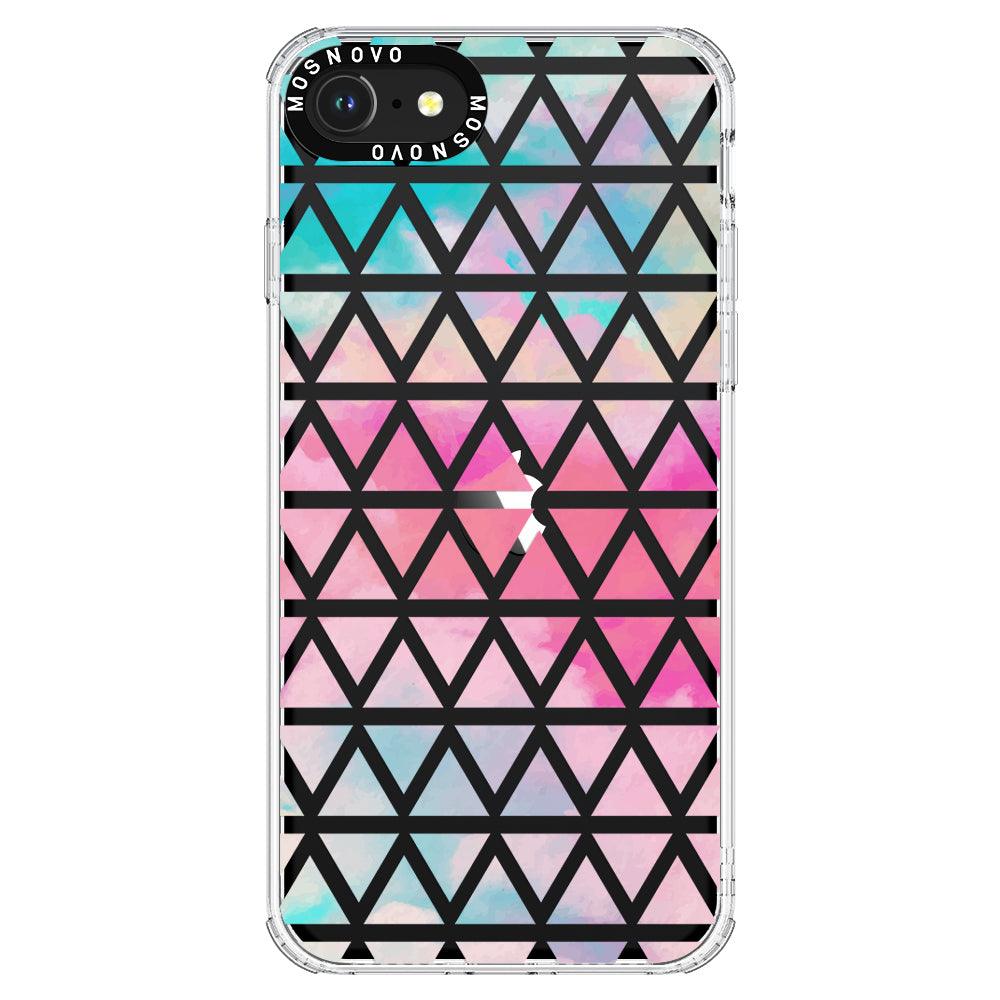 Gradient Triangles Phone Case - iPhone SE 2022 Case - MOSNOVO