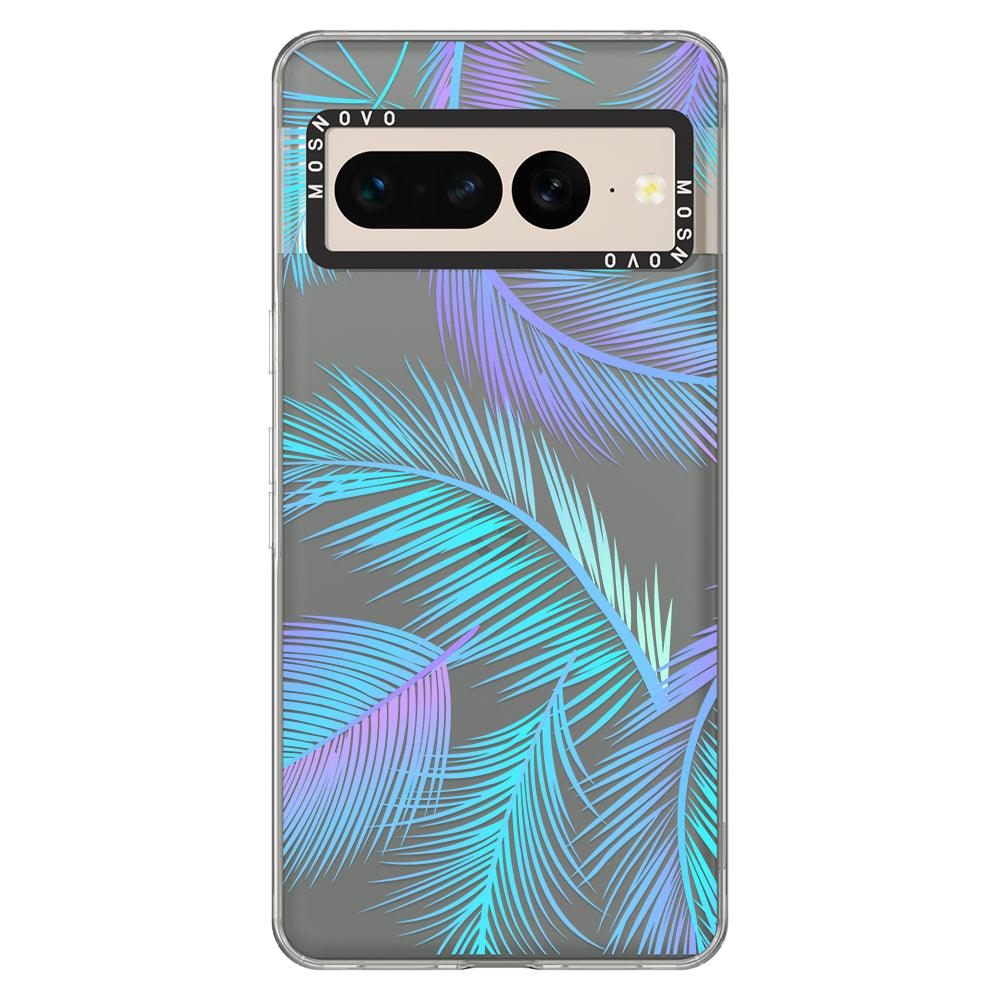 Gradient Tropical Palm Leaf Phone Case - Google Pixel 7 Pro Case - MOSNOVO