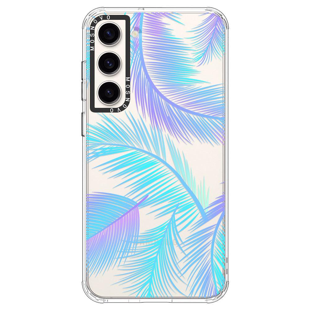 Gradient Tropical Palm Leaf Phone Case - Samsung Galaxy S23 Case - MOSNOVO