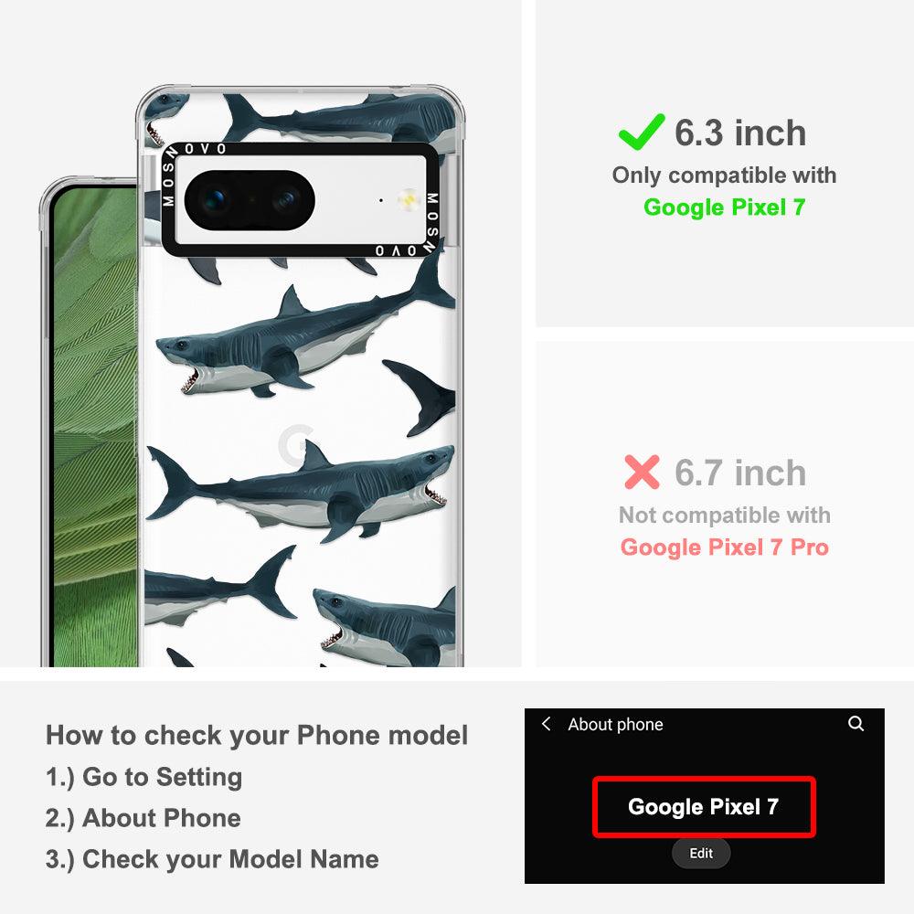 Great White Shark Phone Case - Google Pixel 7 Case - MOSNOVO