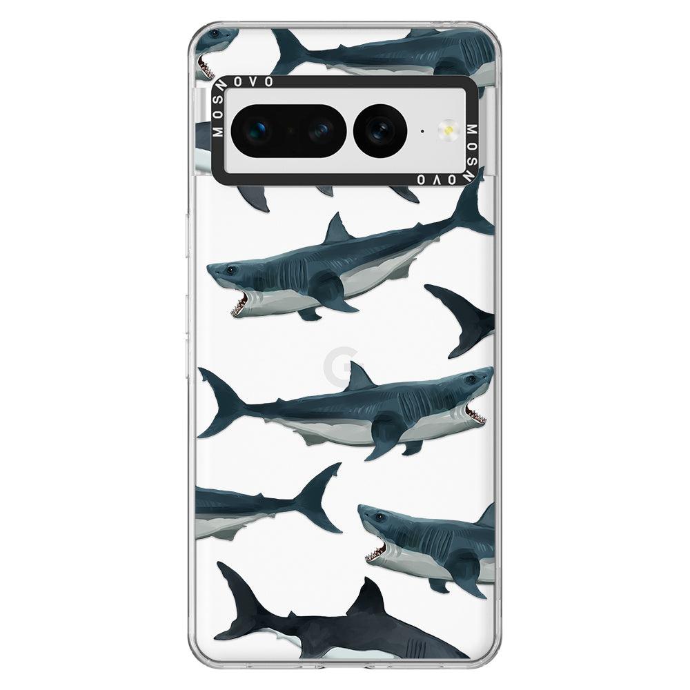 Great White Shark Phone Case - Google Pixel 7 Pro Case - MOSNOVO