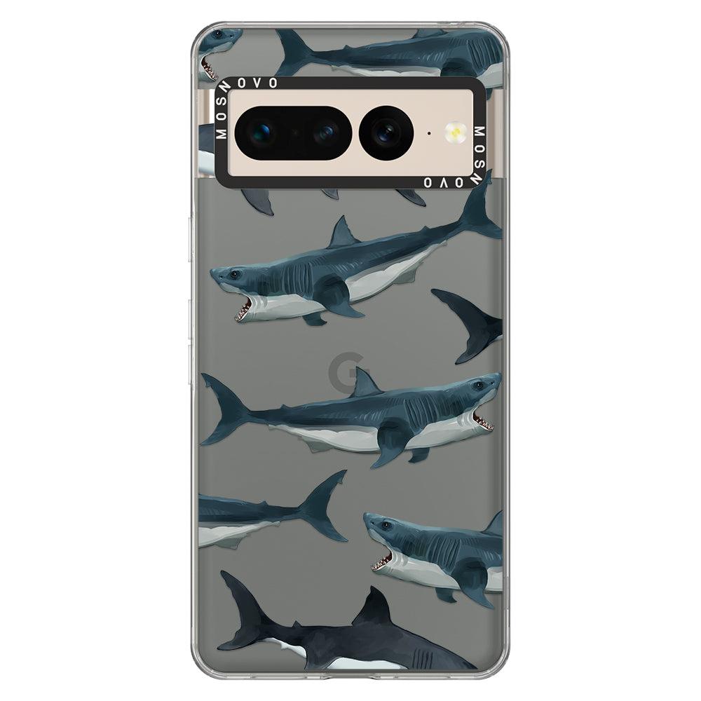 Great White Shark Phone Case - Google Pixel 7 Pro Case - MOSNOVO