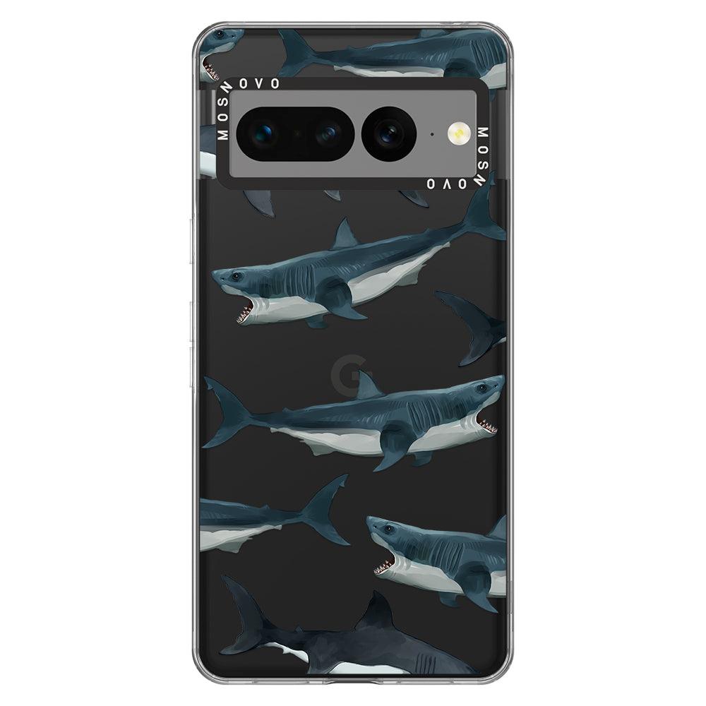 Great White Shark Phone Case - Google Pixel 7 Pro Case - MOSNOVO