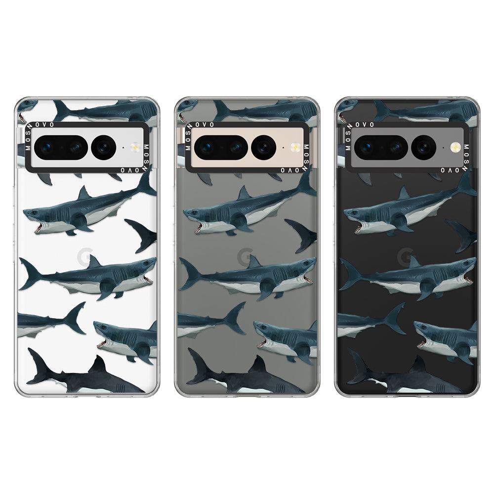 Great White Shark Phone Case - Google Pixel 7 Pro Case - MOSNOVO