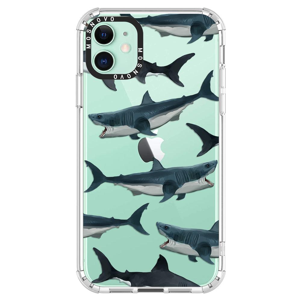 White Shark Phone Case - iPhone 11 Case - MOSNOVO