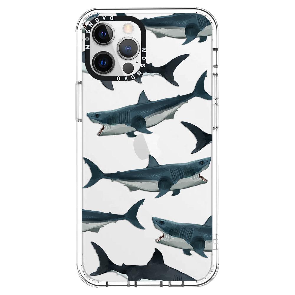 White Shark Phone Case - iPhone 12 Pro Case - MOSNOVO