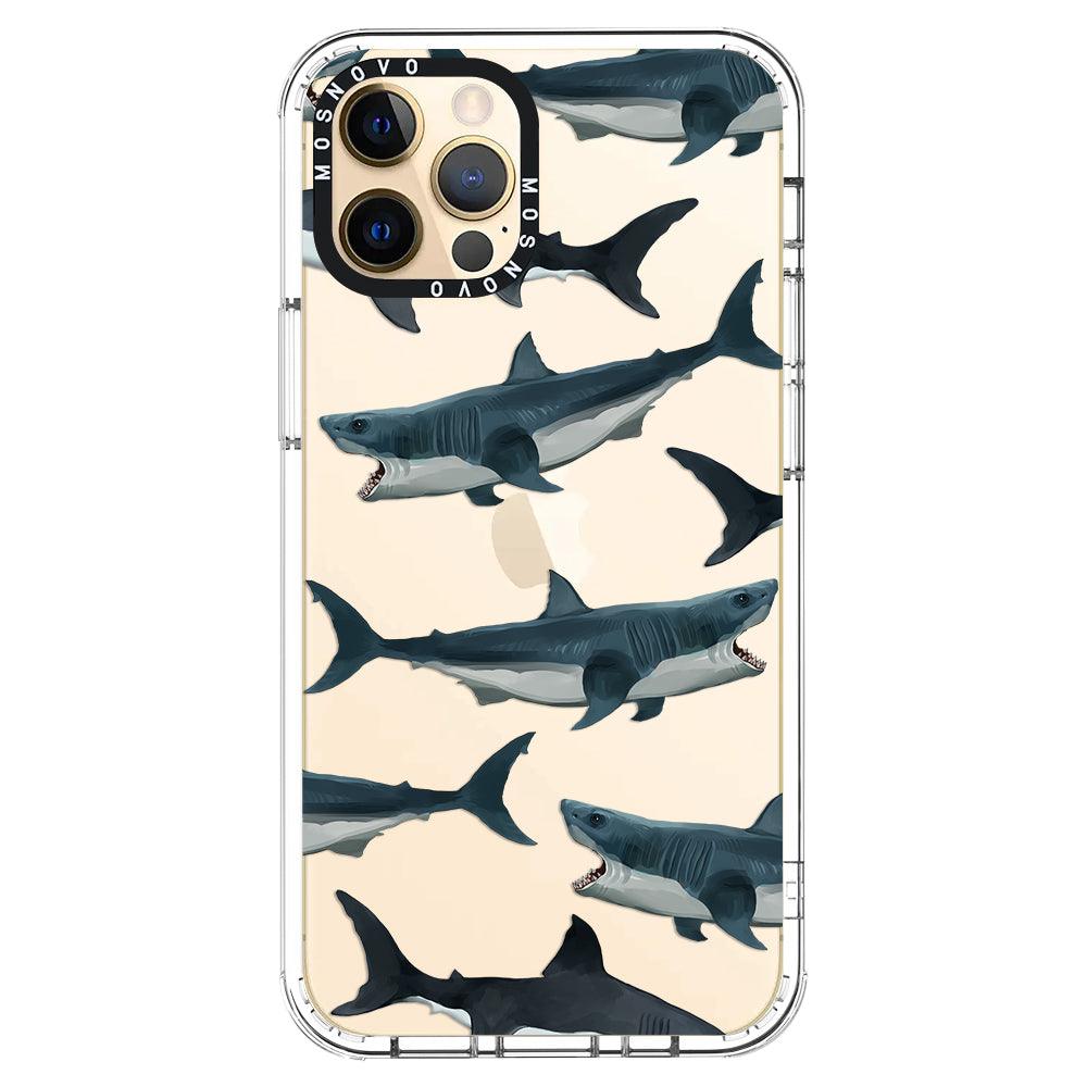 White Shark Phone Case - iPhone 12 Pro Case - MOSNOVO