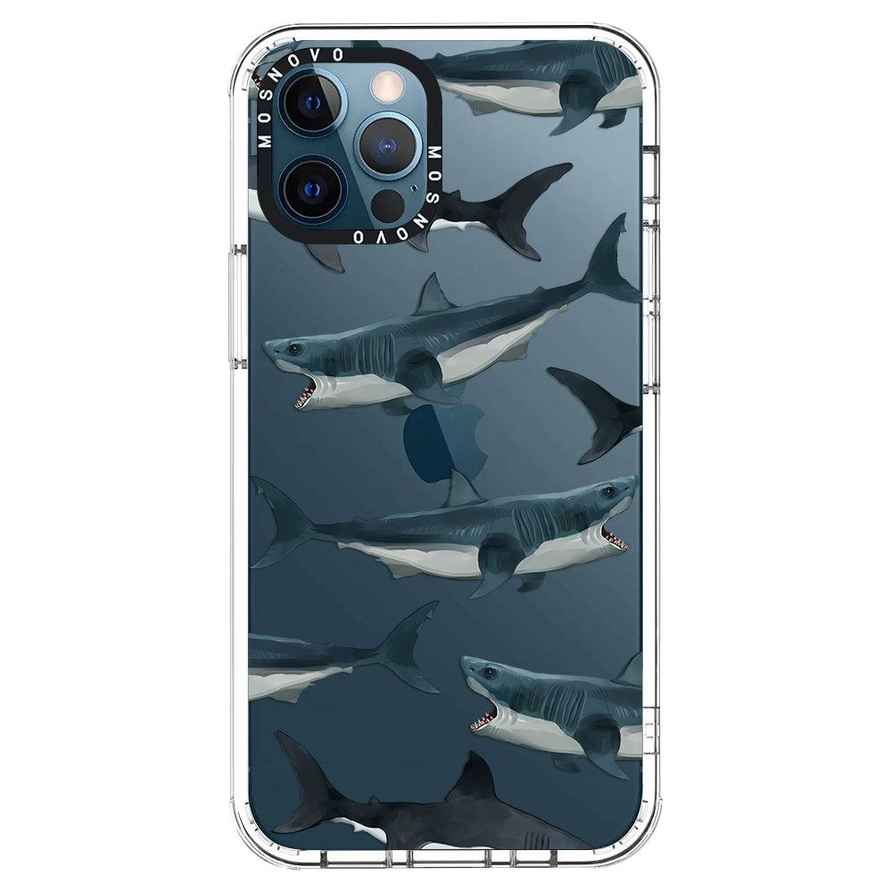 White Shark Phone Case - iPhone 12 Pro Case - MOSNOVO