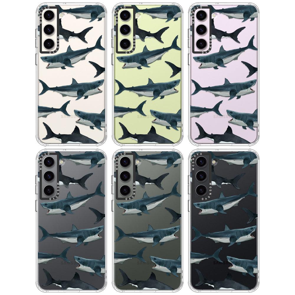 Great White Shark Phone Case - Samsung Galaxy S23 Case - MOSNOVO