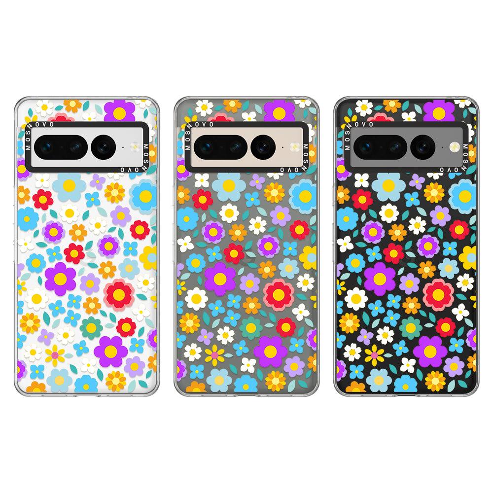 Groovy Floral Phone Case - Google Pixel 7 Pro Case - MOSNOVO