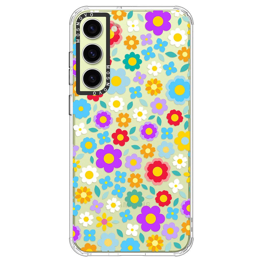 Groovy Floral Phone Case - Samsung Galaxy S23 Case - MOSNOVO