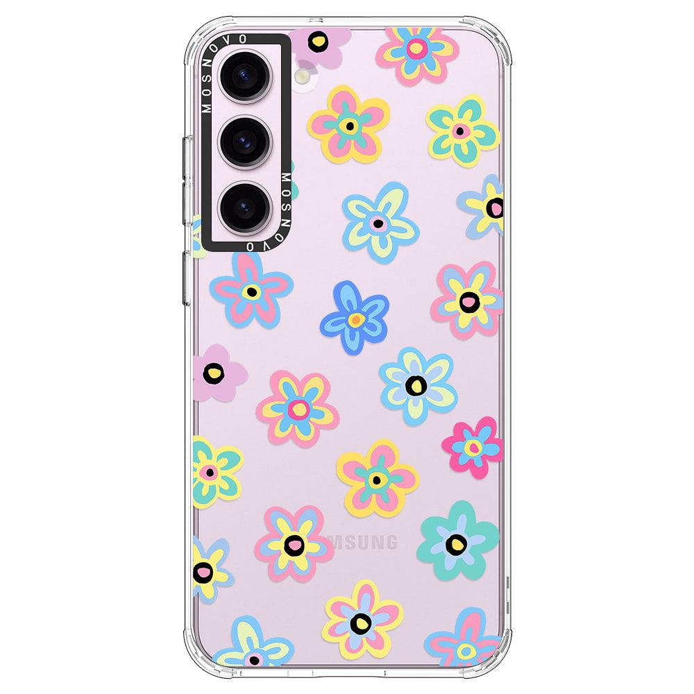 Groovy Flower Phone Case - Samsung Galaxy S23 Plus Case - MOSNOVO