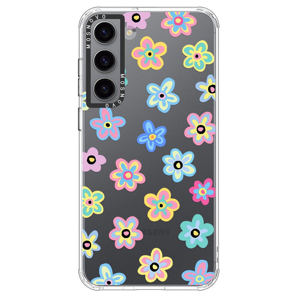 Groovy Flower Phone Case - Samsung Galaxy S23 Plus Case - MOSNOVO