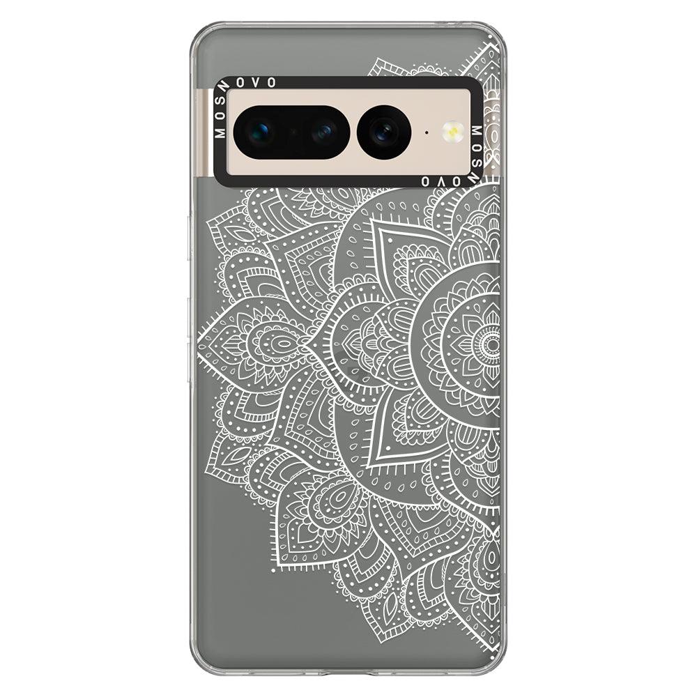 Half Mandala Phone Case - Google Pixel 7 Pro Case - MOSNOVO