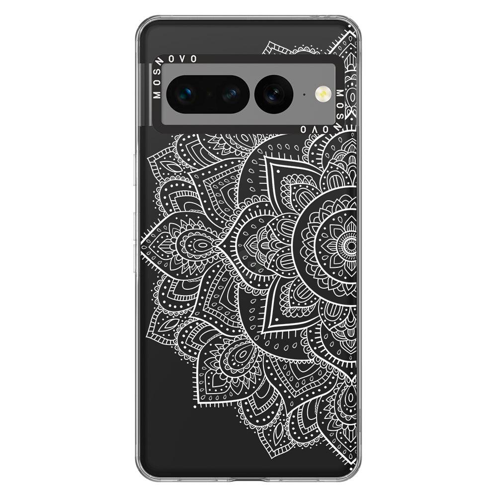 Half Mandala Phone Case - Google Pixel 7 Pro Case - MOSNOVO