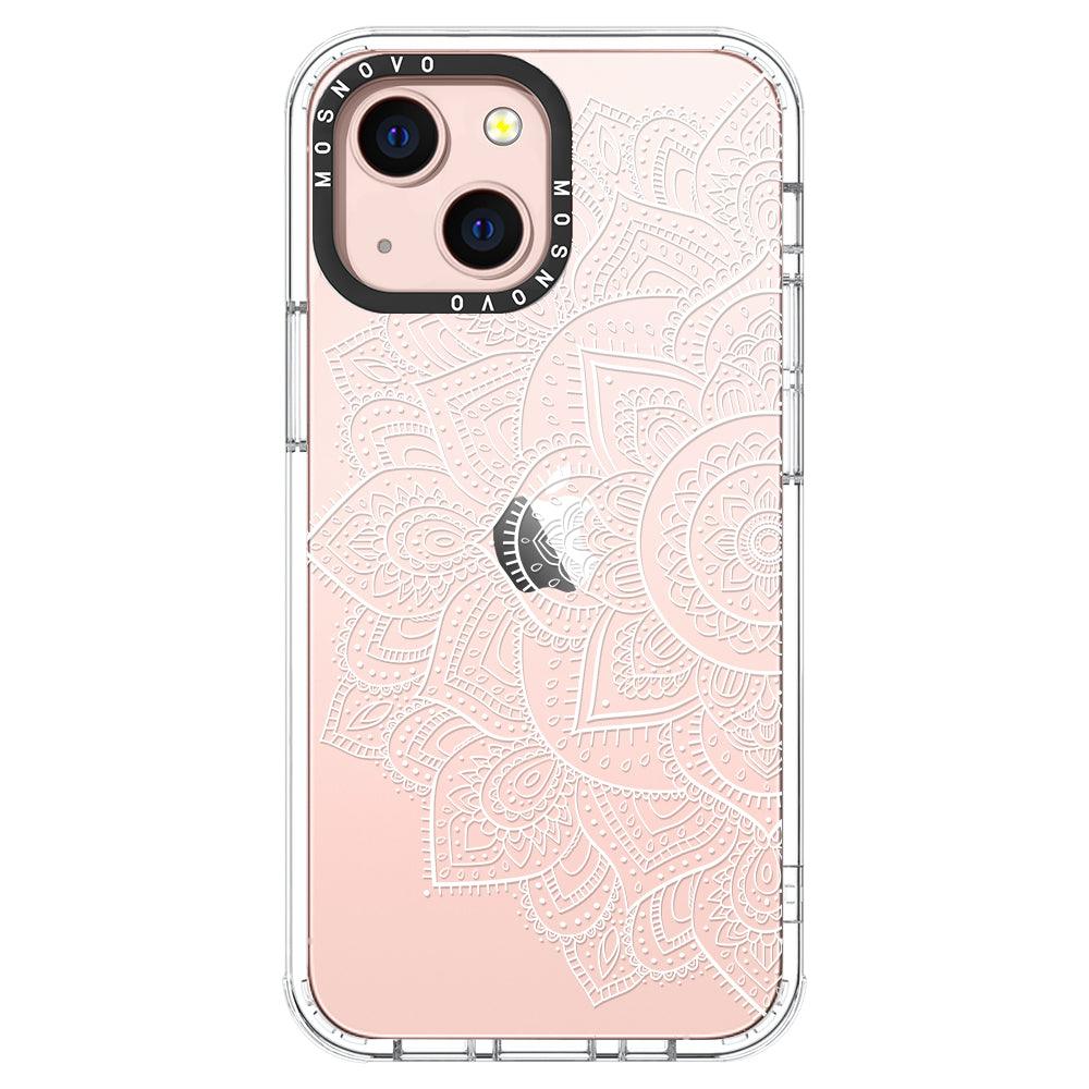 Half Mandala Phone Case - iPhone 13 Mini Case - MOSNOVO