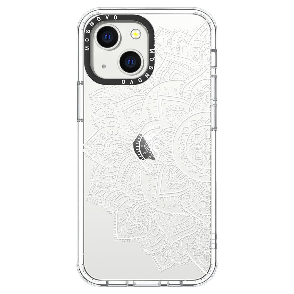 Half Mandala Phone Case - iPhone 13 Mini Case - MOSNOVO