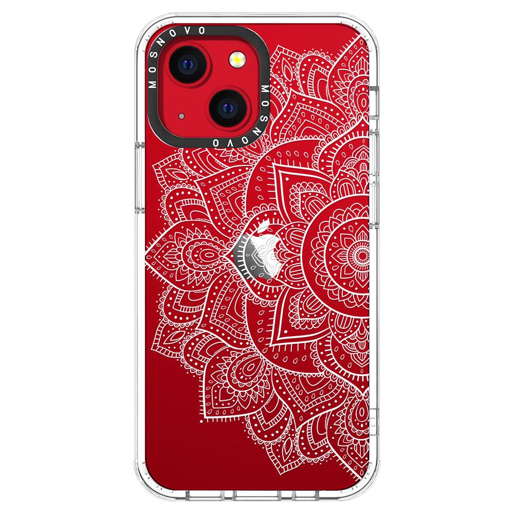 Half Mandala Phone Case - iPhone 13 Mini Case - MOSNOVO