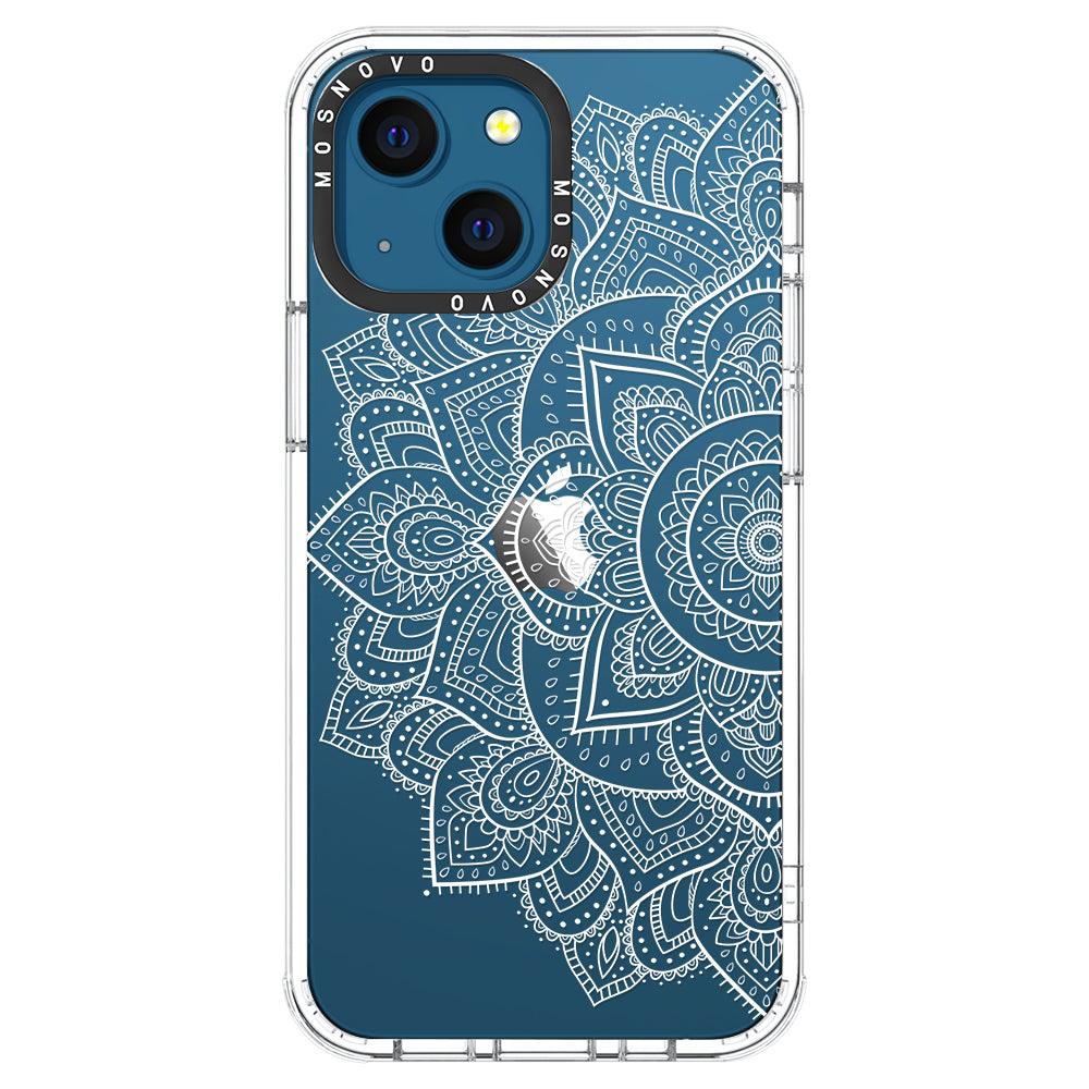 Half Mandala Phone Case - iPhone 13 Mini Case - MOSNOVO