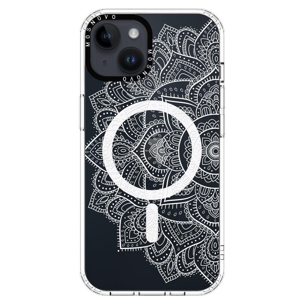 Half Mandala Phone Case - iPhone 14 Case - MOSNOVO