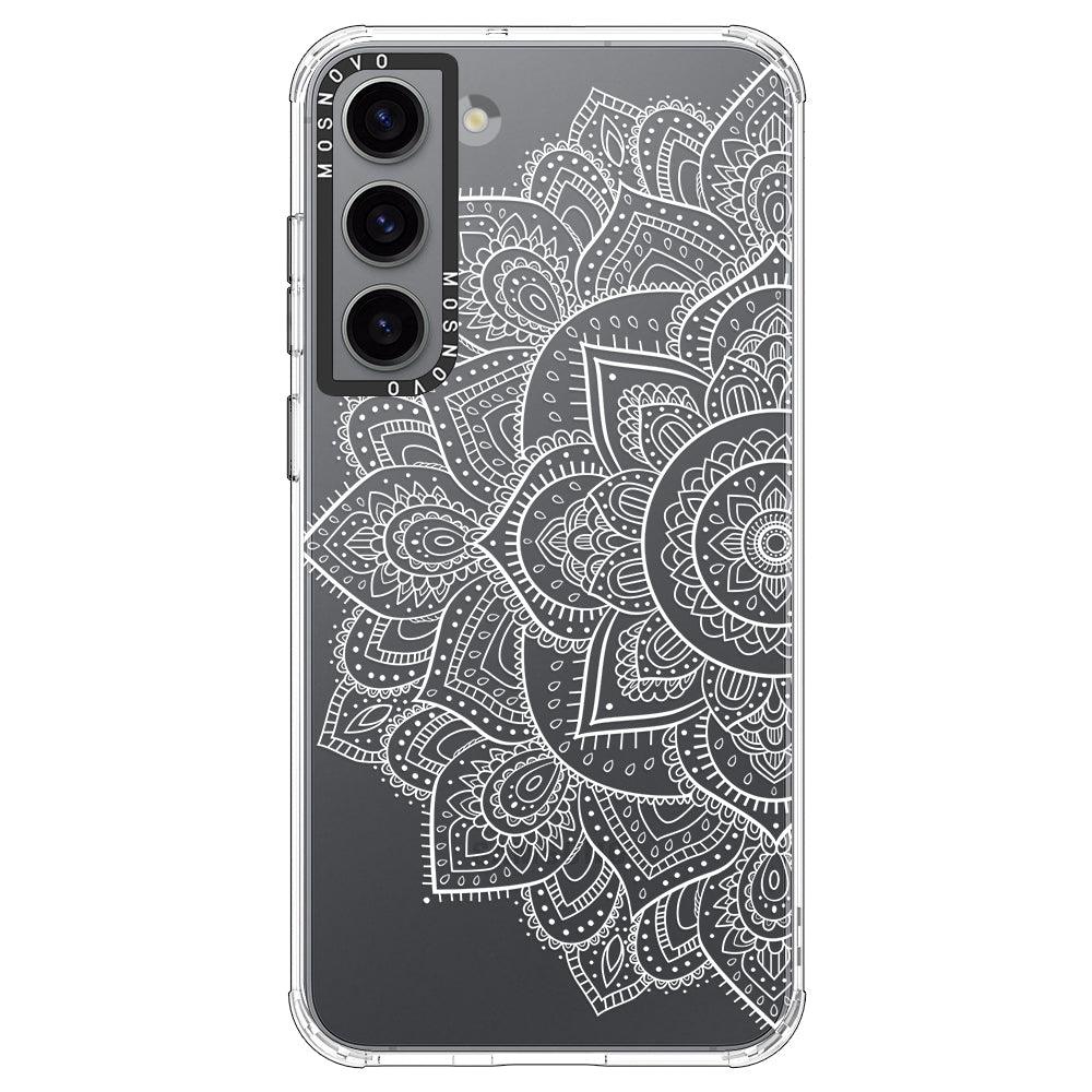 Half Mandala Phone Case - Samsung Galaxy S23 Case - MOSNOVO